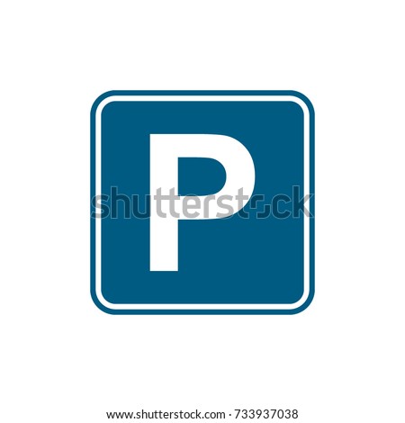 parking icon vector