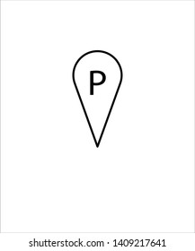 parking icon, vector best line icon.