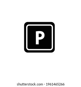 Parking icon vector concept eps10