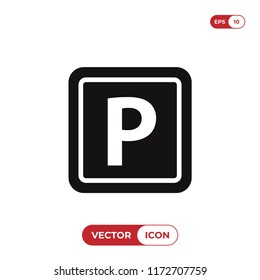Parking icon vector illustration