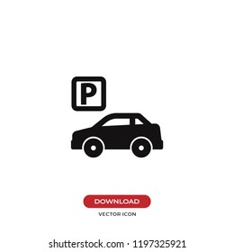 Parking icon vector illustration