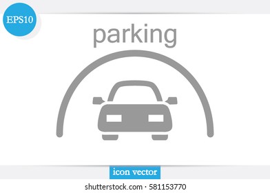 Parking icon vector illustration.