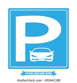 Parking icon vector illustration eps10.