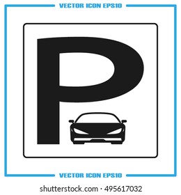 Parking icon vector illustration eps10.