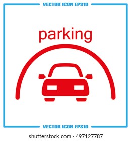 Parking icon vector illustration eps10