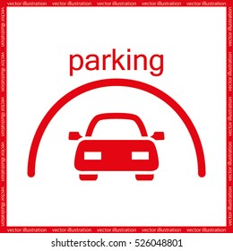 Parking icon vector illustration eps10.