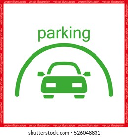 Parking icon vector illustration eps10.