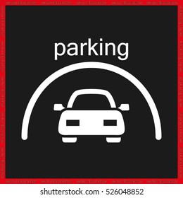Parking icon vector illustration eps10.