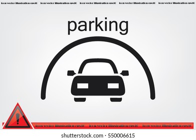 Parking icon vector illustration eps10.