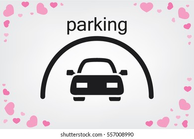 Parking icon vector illustration eps10.