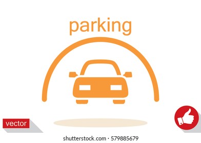 Parking icon vector illustration eps10.