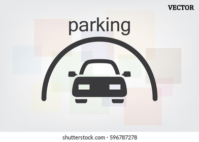 Parking icon vector illustration eps10.
