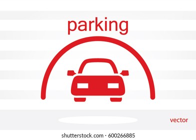 Parking icon vector illustration eps10.