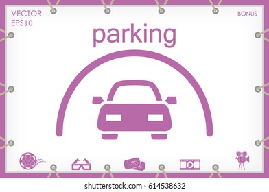 Parking icon vector illustration eps10.