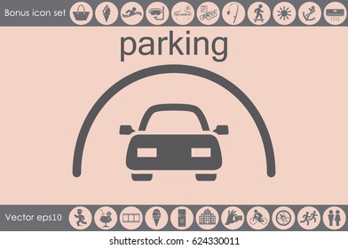 Parking icon vector illustration eps10.