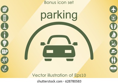 Parking icon vector illustration eps10.