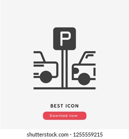 parking icon vector. Pay parking symbol.