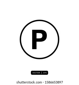 Parking Icon Vector - Sign or Symbol