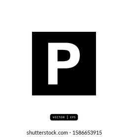 Parking Icon Vector - Sign or Symbol