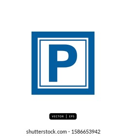 Parking Icon Vector - Sign or Symbol