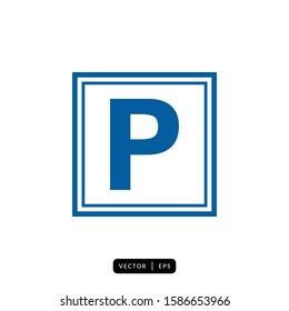 Parking Icon Vector - Sign or Symbol
