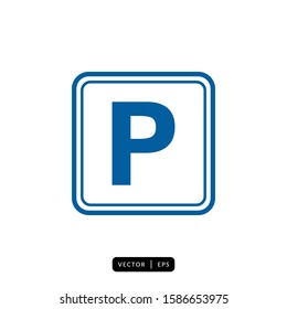 Parking Icon Vector - Sign or Symbol