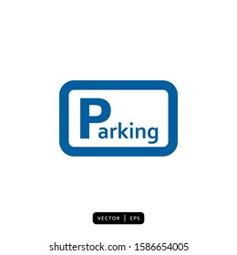 Parking Icon Vector - Sign or Symbol
