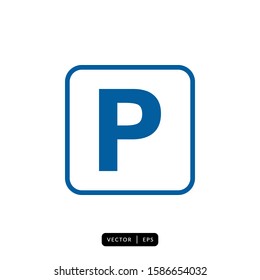 Parking Icon Vector - Sign or Symbol