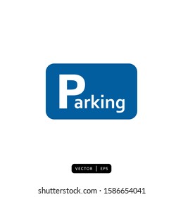 Parking Icon Vector - Sign or Symbol