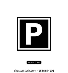 Parking Icon Vector - Sign or Symbol