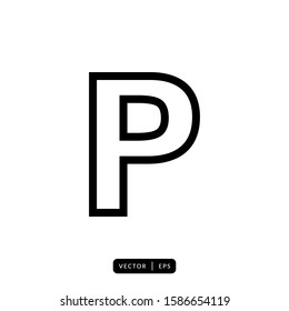 Parking Icon Vector - Sign or Symbol