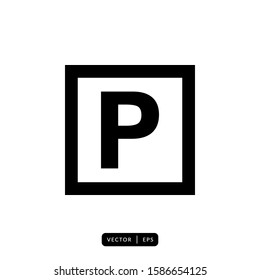 Parking Icon Vector - Sign or Symbol