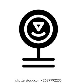 Ilustración de diseño de símbolo de Vector de icono de estacionamiento