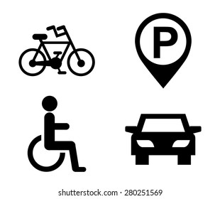 parking icons design, vector illustration eps10 graphic 