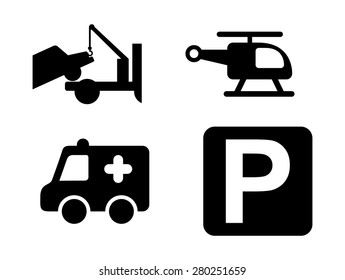 parking icons design, vector illustration eps10 graphic 