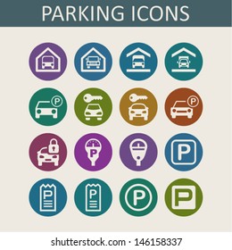 Parking icons for web