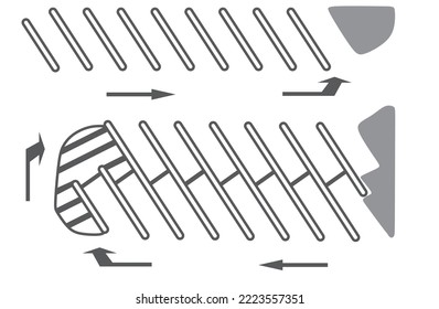Parking lot isolated. vector illustration