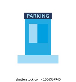 Parkkiosk flach-Symbol Design, Park-und Transport-Thema Vektorgrafik