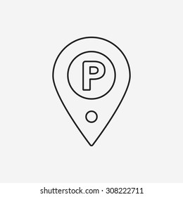 Parking Line Icon