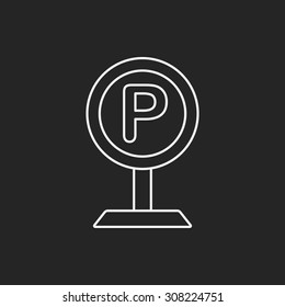 parking line icon
