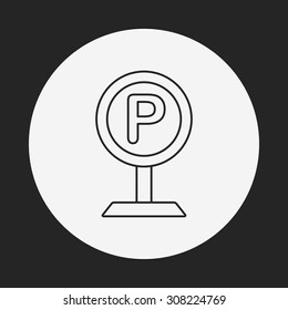 parking line icon