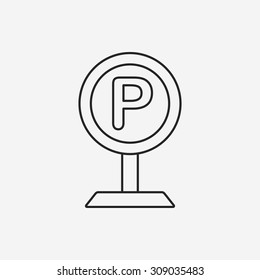 parking line icon