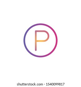 Parking  - Line Vector Icon
