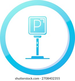 Vektordesign der Parklinie