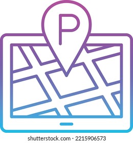 Parking Location vector icon. Can be used for printing, mobile and web applications.