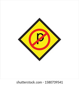 parking lots and prohibited parking vector icon, eps10