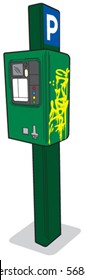 Parking meter 1 right view