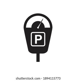 Parking meter icon design isolated on white background. vector illustration