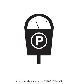 Parking meter icon design isolated on white background. vector illustration