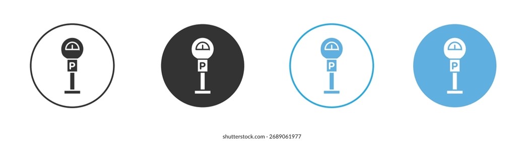 Parking meter icon. Graphic icon design template